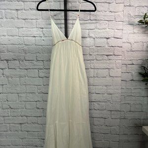 Zara Topstitched Gauze Dress